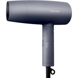 SALONIA SL-013AGR Speedy Ion Dryer, Large Airflow, Quick Drying, Lightweight, Negative Ion, Gray