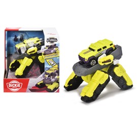 Dickie Toys - Spider Tank Transformer Vehicle (12 cm) - Innovative Robot Vehicle (Tank & Robot in One) with Additional Toy Car, for Children from 3 Years, Multicoloured