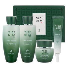 Gainbi Cheong Eoseongcho 4-piece set / Yakmomil soothing care, wrinkle improvement, whitening functionality / 가인비책 청 어성초 4종 세트 약모밀 진정케어 주름개선 미백기능성