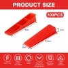 Lvjkes 100 Pieces Tile Wedges, Plastic Tile Levelling System for
