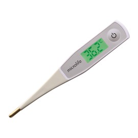 As One Navis Microlife MT550 / 7-4902-01 Electronic Thermometer, Speed Prediction, 20 Seconds, Backlight, Gentle Bending Tip, LCD Display
