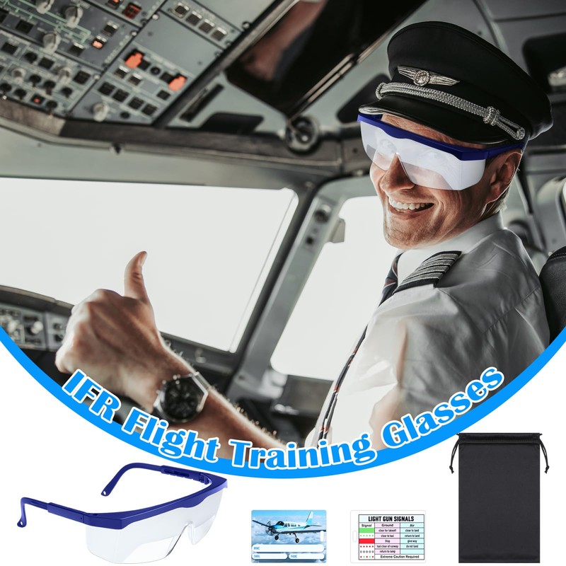 Saysurey Aviation Flight Training Glasses Adjustable View Limiting Goggles Device
