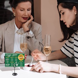 Yuyosunb 24 Pack Number Holder Wedding Name Clips Picture Memo Note Photo Stand for Place Cards Wedding Party Office Desk Name Memo Menu Clips (Black)