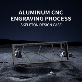 kutethy KY60 Hollow Out Aluminum Keyboard Case,60% Mechanical Keyboard Shell Custom Keyboard Barebones Compatible with Wooting60 Mad60 Win60 GH60 60HE (Black)