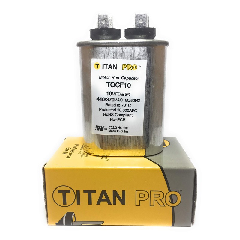 Packard TOCF10 10 MFD 440/370V Oval Capacitor