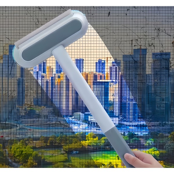 Mesh Screen Cleaner 4 in1, Wet and Dry Dual-Use Window