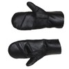 Harrys-Collection Women's Patchwork Lambskin Mittens, black