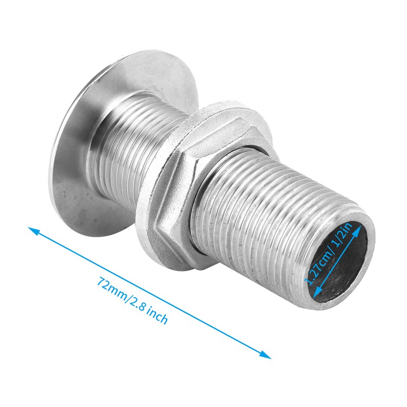 316 Stainless Steel Thru Hull Water Drain Hose Barb Hardware