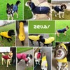 Zellar Dog Raincoat with Hood, Collar Hole, 100% Waterproof Ultra-Light
