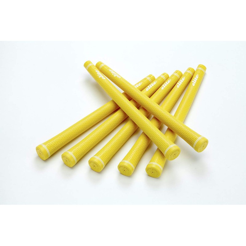 elitegrips TD50 SOFT 7-Pack Golf Grips, Acid Yellow with Backline