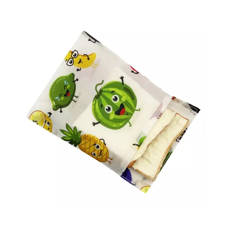 Natural Beeswax Food Pocket Sandwich Reusable Eco Friendly Washable -Natural