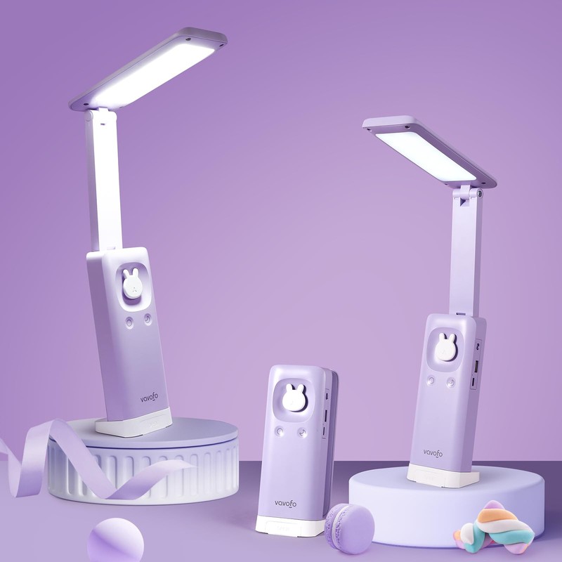 VAVOFO Battery Operated Lamp Rechargeable Lamp Foldable & Portable Light,15