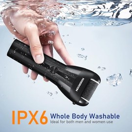 MAXGROOM Lima para Pies Electrica，Removedor de Callos para Pies con 3 Cabezales de Rodillo ，Lima Electrica Pies Profesional Kit Impermeable IPX6，Exfoliante para Piel Muerta