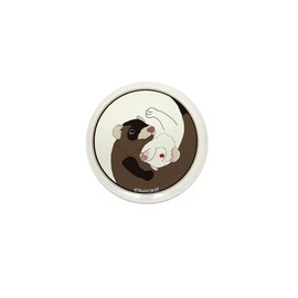 CafePress Yen Yang Ferrets 1" Round Mini Button