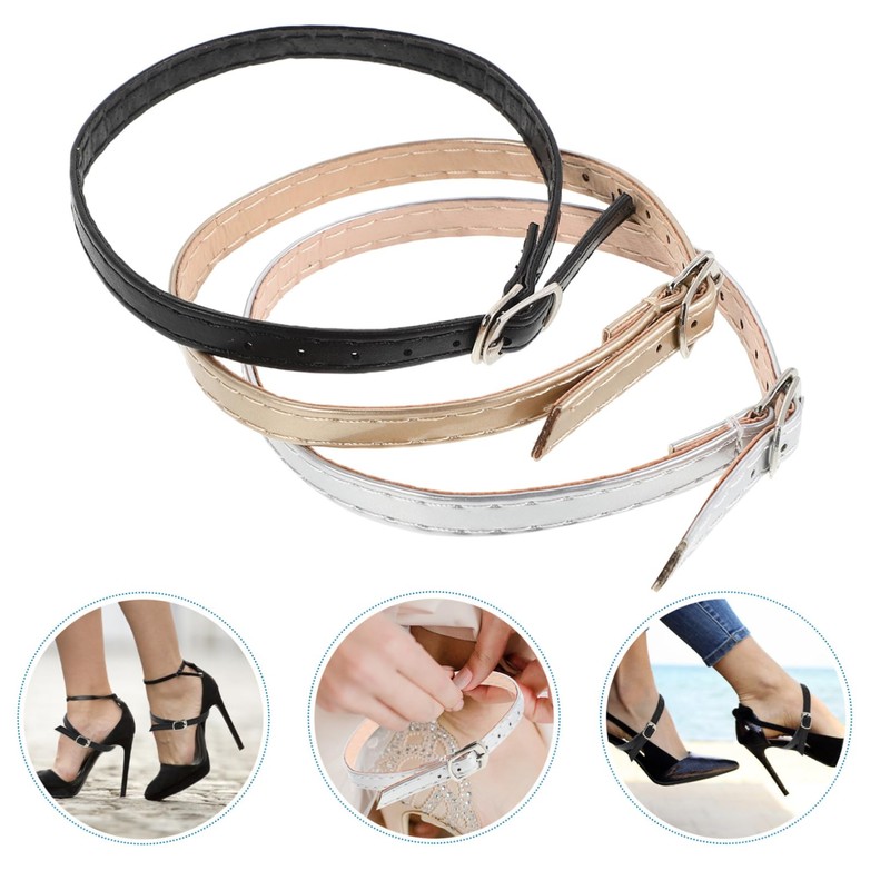 FOMIYES FOMIYES Leather High Heel Straps Non-slip Detachable Adjustable Ankle