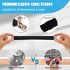 Tablecloth Clips for Outdoor Thick Tables Hidden Strap 5 Pack,