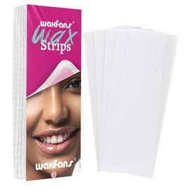 90-Piece Non-Woven Wax Strips for Face and Body, Men and Women, All Skin and Hair Types (Pink)
