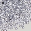 CABODYALS 4750Pcs 4MM Clear Resin Rhinestones Bulk Bedazzling Half Round