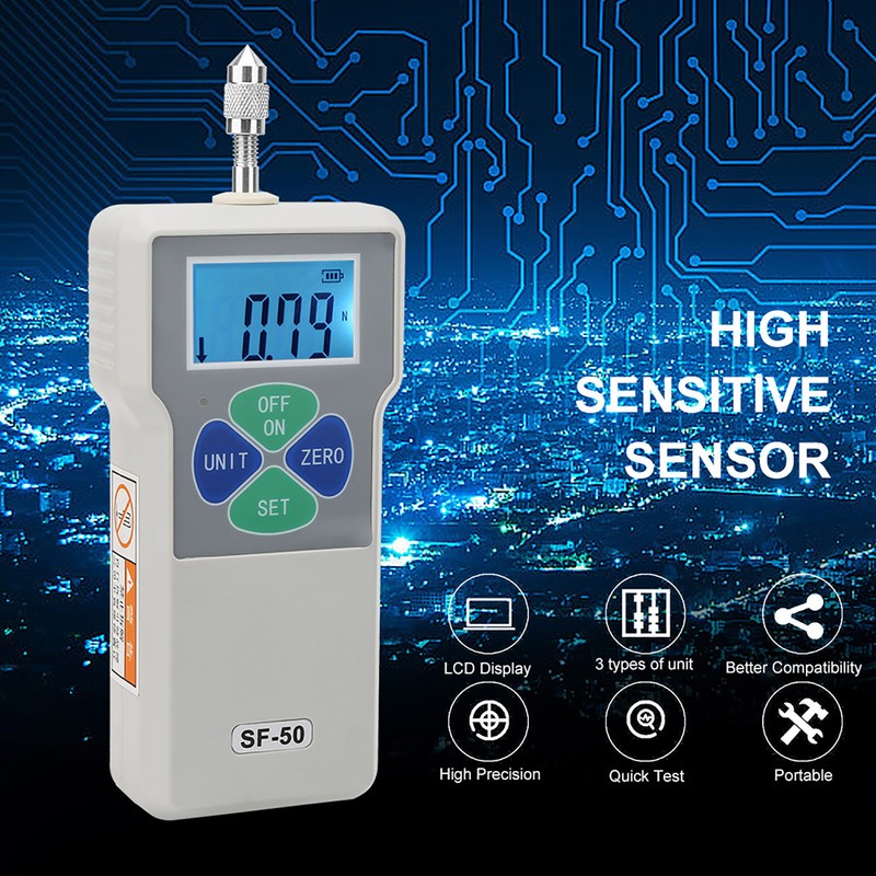 SF-50 Portable Push and Pull Tester Meter Digital Force Gauge