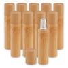 NICENEEDED 10 PCS 10ml Bamboo Roll on Bottles for Essential