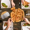 Zosenyer 2PCS Teigschaber Edelstahl, Teigkarte Set mit Rutschfestem Holzgriff, Pizzamesser