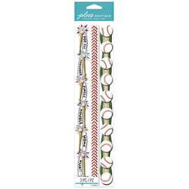Jolee's Boutique Dimensional Border Stickers, Baseball