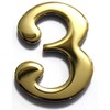 2" Solid Brass Mailbox Number #3 / Better Box Mailboxes
