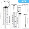 Pack of 3 Syringes 60 ml, Plastic Syringe 60 ml