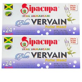 Sipacupa Blue Vervain Tea Bags - 2pk Herbal Tea for Relaxation and Wellness - Calming Herbal Blend - Enjoy Hot or Iced