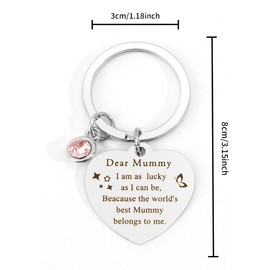 Kzikbxh Mum Gifts,Gifts for Mum,Mum Keyring,Mothers Day Gifts,Mum Birthday Gifts,Presents for Mum,Mummy Gifts,Mummy Gifts from Son,Mothers Day Gifts for Mum,Mum Gifts for Christmas