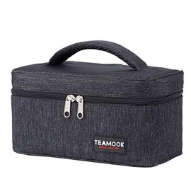 TEAMOOK Lunch Bag Insulated Small Lunch Box for Adults Men and Women,Leakproof Waterproof Cool Bag with Soft Handle