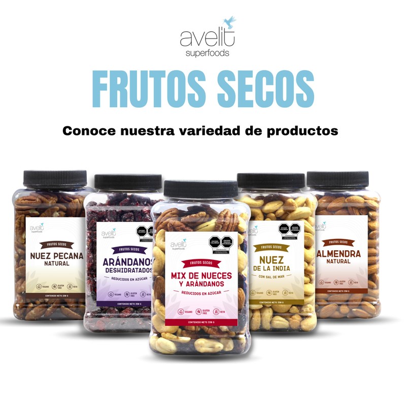 Avelit Superfoods | Almendras Naturales | Vitrolero 350g