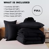 ELNIDO QUEEN® Full Comforter Set Black - 7 Pieces Bed