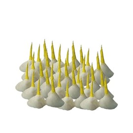 Handmade Cotton Round Wicks/Diya Batti for Pooja (Pack of 50)