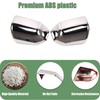 AUCERAMIC Chrome Full Mirror Covers + Door Handle Covers Fit