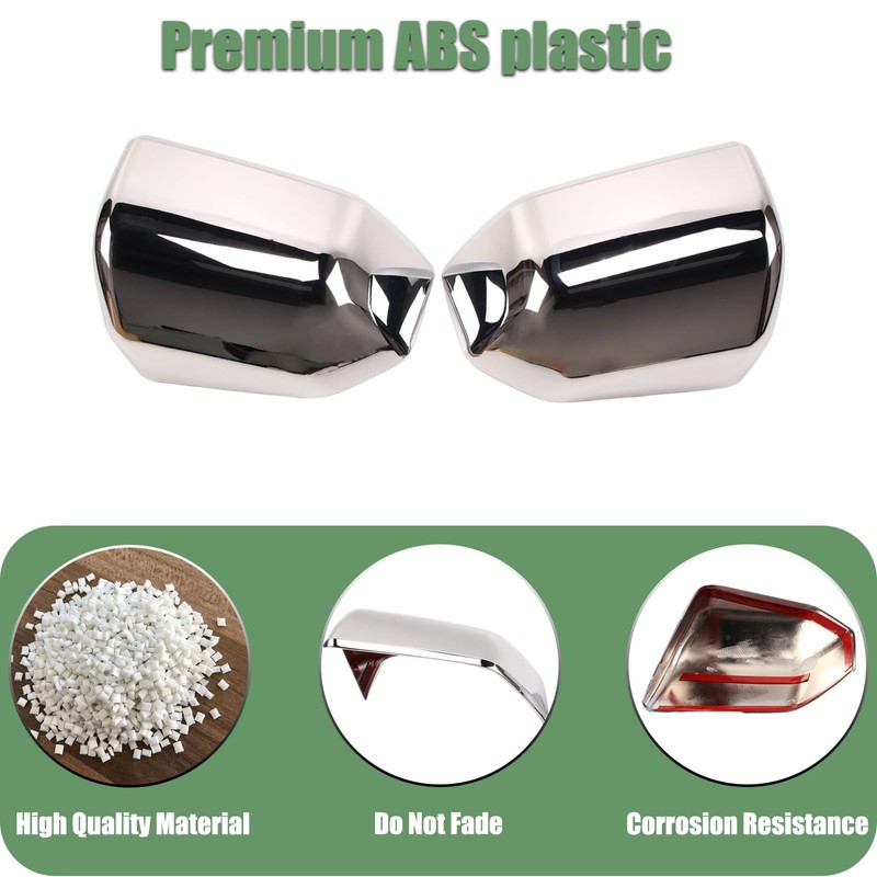 AUCERAMIC Chrome Full Mirror Covers + Door Handle Covers Fit