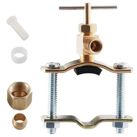 LDR 509 5110 Self Piercing Copper Saddle Valve, 3/8-Inch to 3/4-Inch