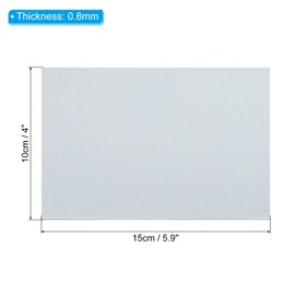 PATIKIL 5pcs Galvanized Steel Sheet, 10x15cm Galvanized Steel Plate Panels 0.8mm Thick Metal Timber Connector Sheet for Roof Flashing Fixing Repair Arts Crafts DIY Projects