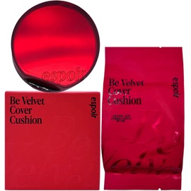 Espoir Be Velvet Cover Cushion 13g x2, lasts 100 hours including refills / 에스쁘아 비벨벳 커버 쿠션 13g x2개 리필포함 100시간지속