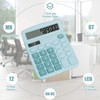 HUTUDD Desktop Calculator, Light Blue Calculator Big Buttons, 12-Digits Large