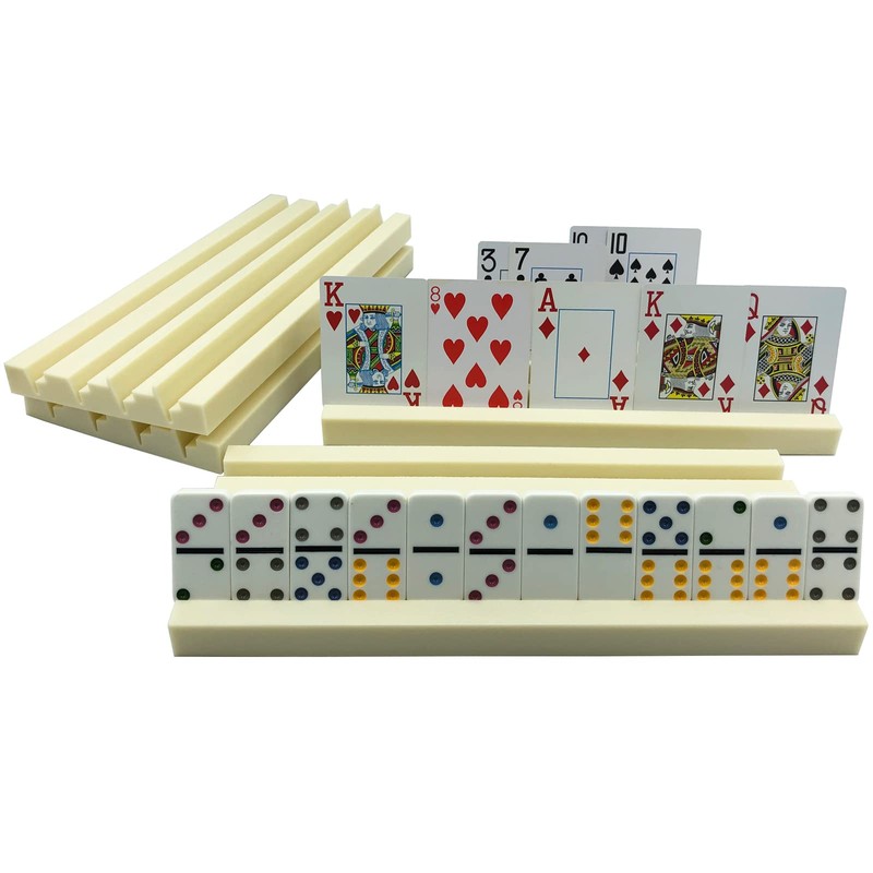 Yuanhe 4Pack Plastic Domino Holders - Domino Racks Trays Organizer