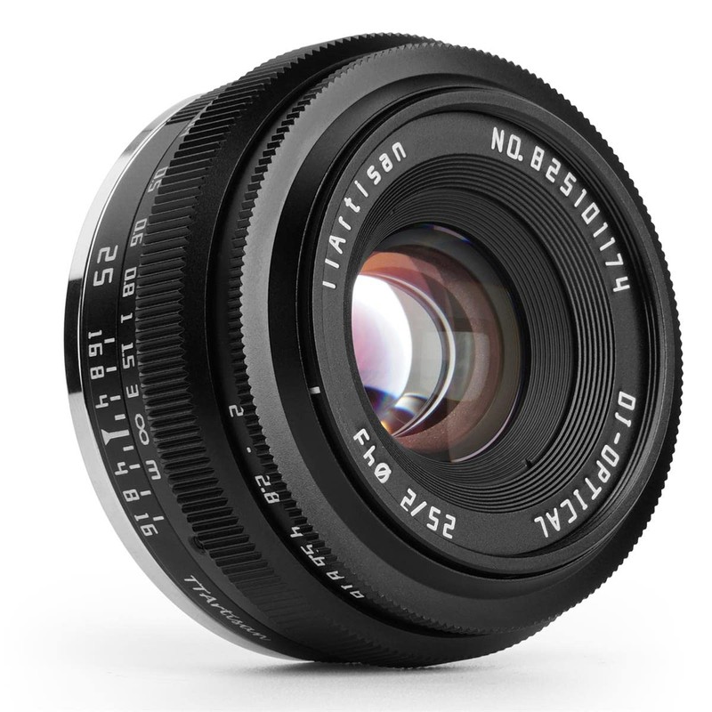 TTArtisan APS-C 25mm F2 Metal Bodied Lens Compatible with M43