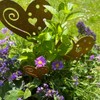 Generisch Heart Garden Stake, Flower Stake, Rust Stake, Patina Decoration,
