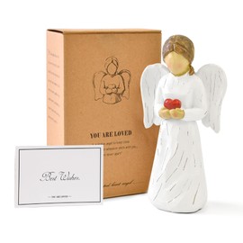 NANAOUS Estatuas y Cifras de ángel de la Guarda para Mujeres, Escultura Coleccionable Pintada a Mano, Adornos para mamá, cumpleaños