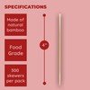 Jacent 4 Inch Appetizer Bamboo Skewers. 300 Count per Pack,