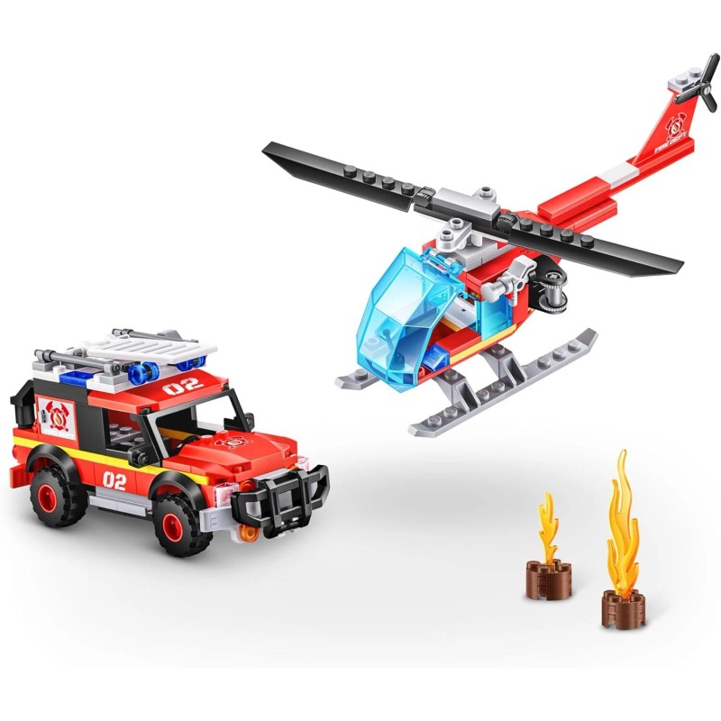 MAX Adventure Fire Rescue Playset – 238+ Bricks, Fire Station