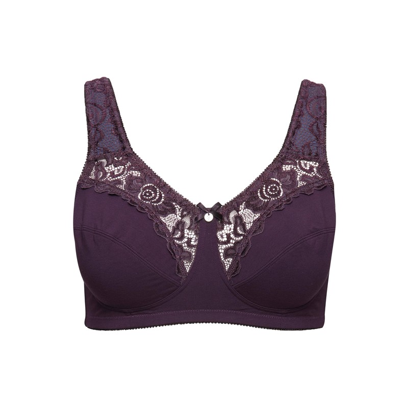 Ulla Popken Women's Relief Kelly Lace Without Underwire Cup C-e