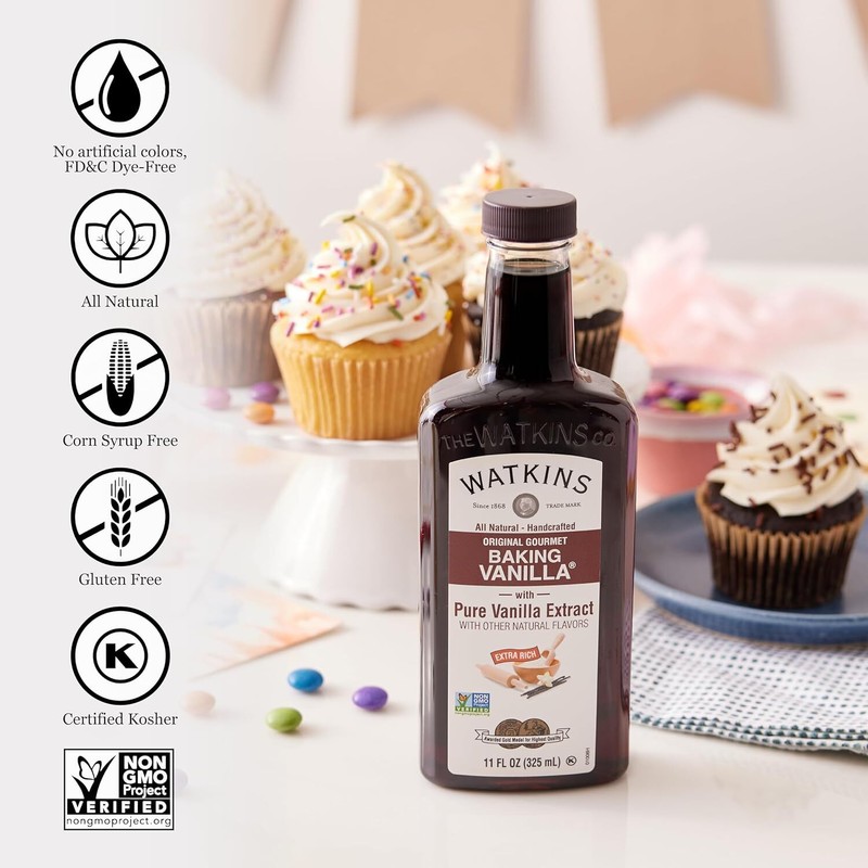Watkins All Natural Original Gourmet Baking Vanilla w/ Pure Vanilla
