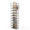 LANTEFUL 10 Tiers Tall Shoe Rack 20-25 Pairs Boots Organizer