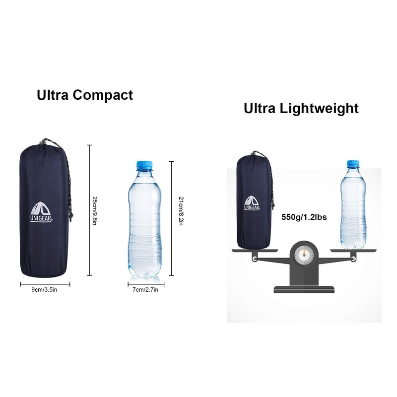 Unigear Ultralight Inflatable Sleeping Pad, Compact Air Camping Mat for